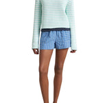 La Ligne Fine Stripe Mini Marina Sweater - Vermillion