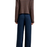 La Ligne Fine Stripe Mini Marina Sweater - Vermillion
