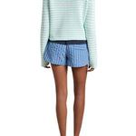 La Ligne Fine Stripe Mini Marina Sweater - Vermillion