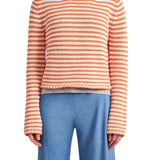La Ligne Fine Stripe Mini Marina Sweater - Vermillion
