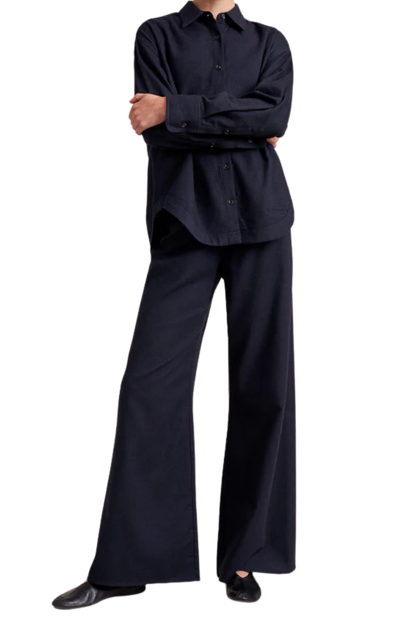 La Ligne Flannel Colby Pant - Vermillion