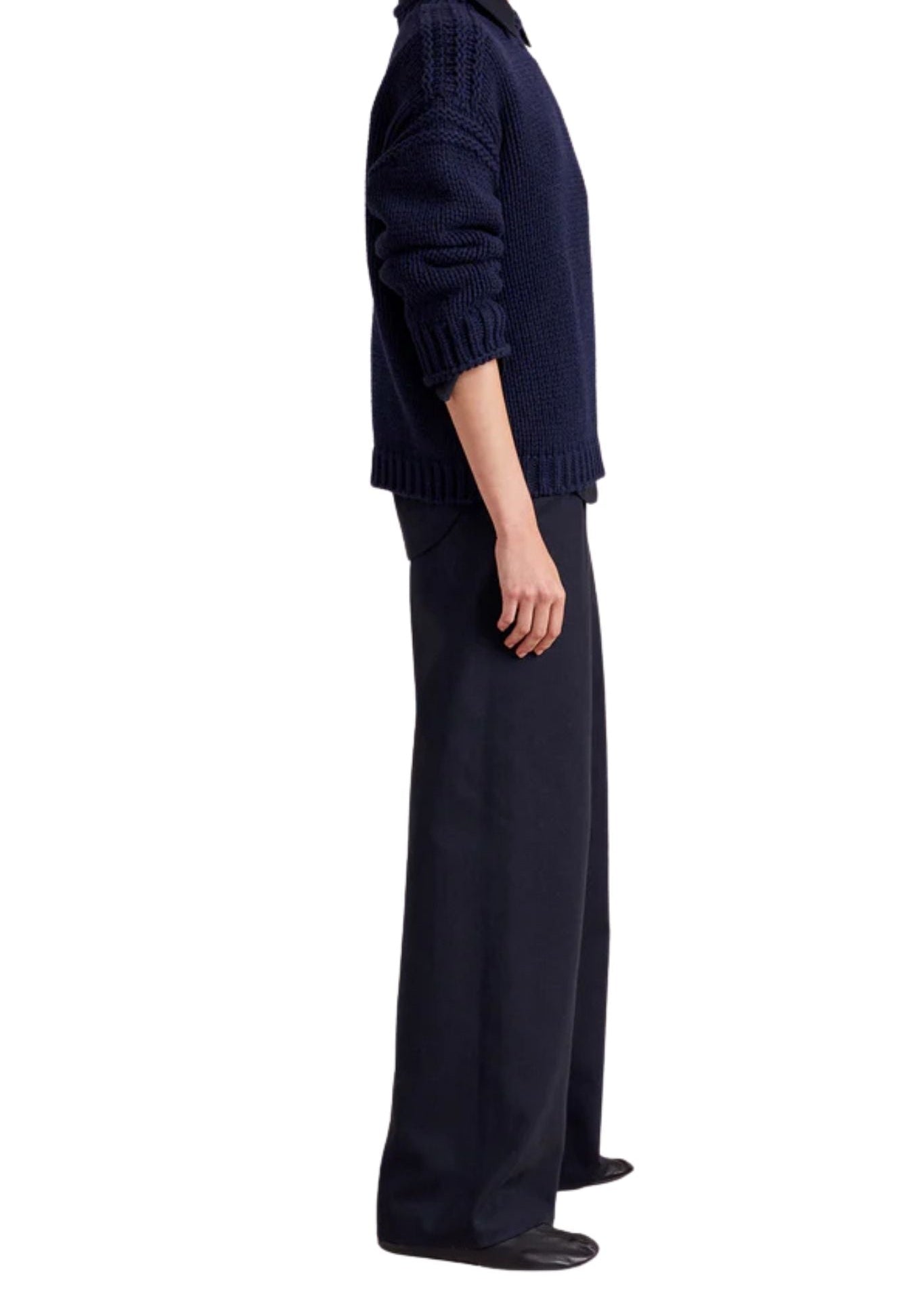 La Ligne Flannel Colby Pant - Vermillion