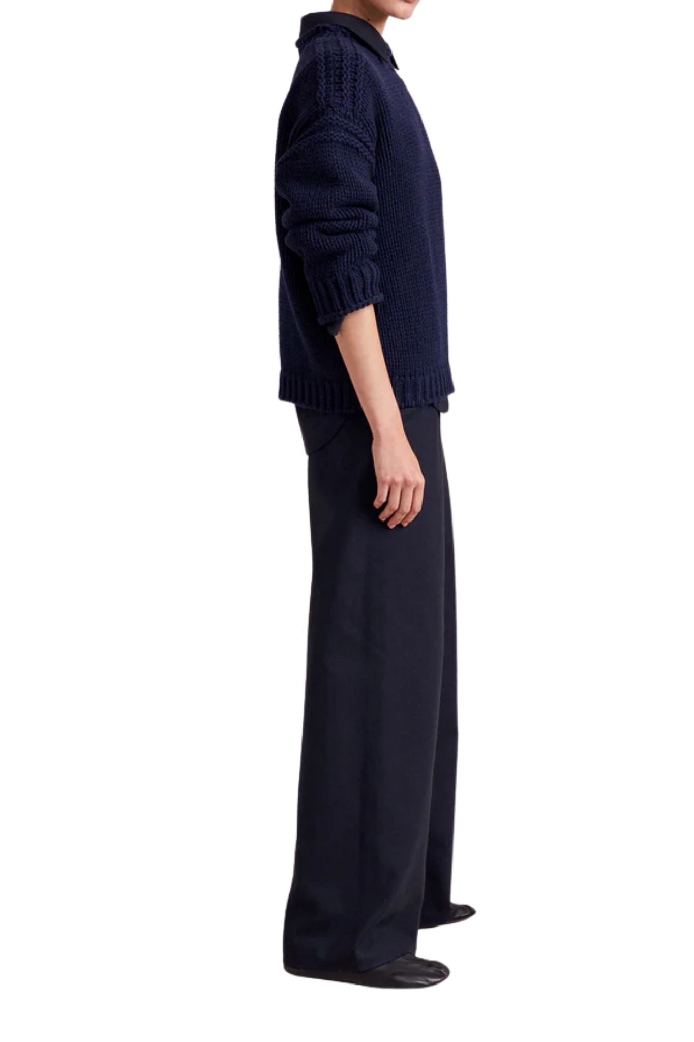 La Ligne Flannel Colby Pant - Vermillion