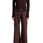 La Ligne Flannel Colby Pant - Vermillion