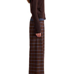 La Ligne Flannel Colby Pant - Vermillion