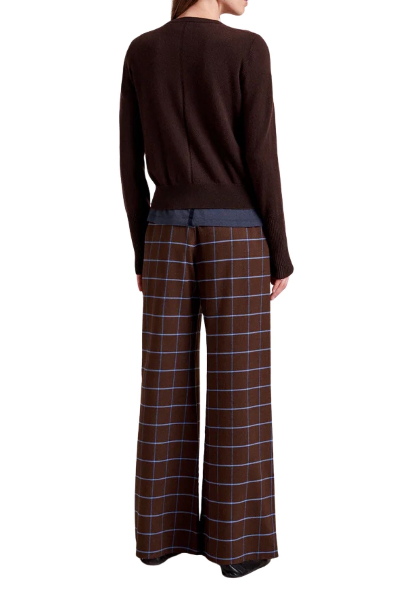 La Ligne Flannel Colby Pant - Vermillion