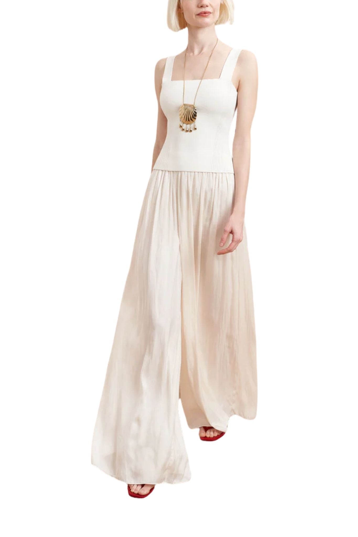 La Ligne Fleur Skirt - Vermillion