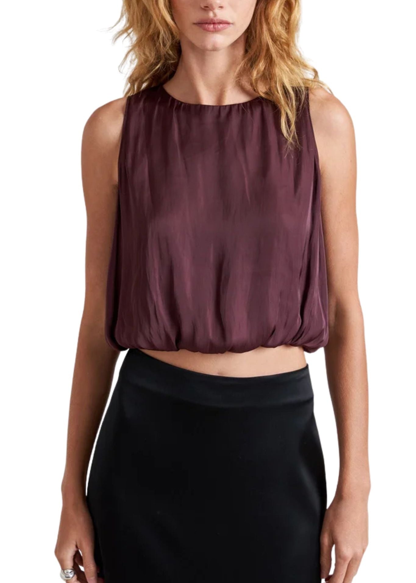 La Ligne Fleur Top - Vermillion