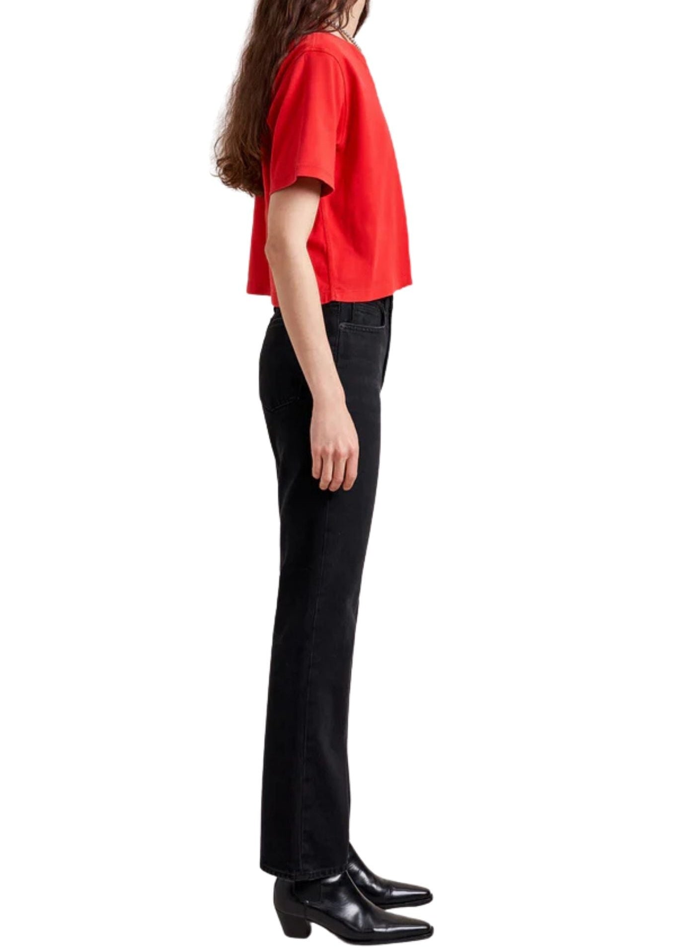 La Ligne James Tee - Vermillion