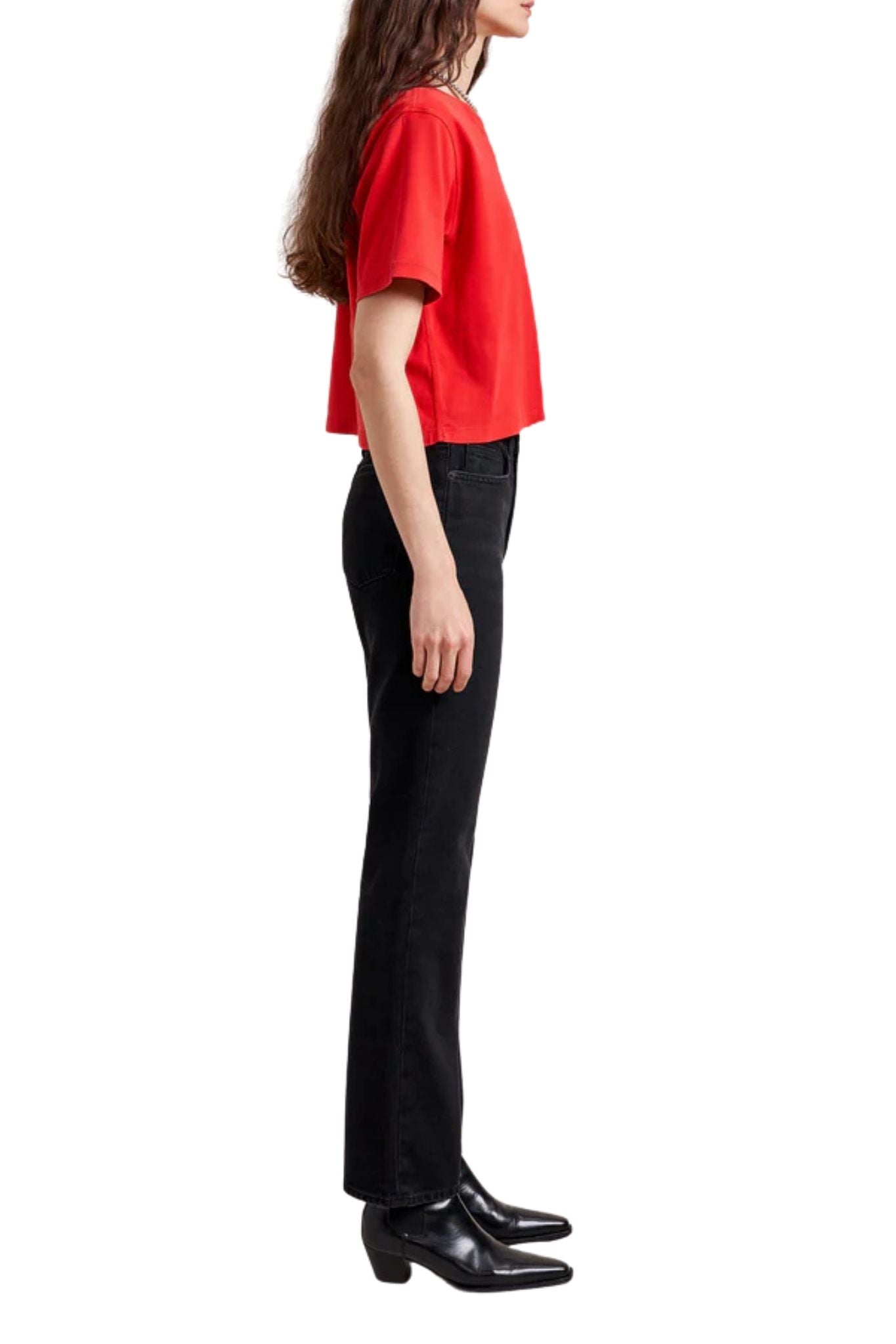 La Ligne James Tee - Vermillion