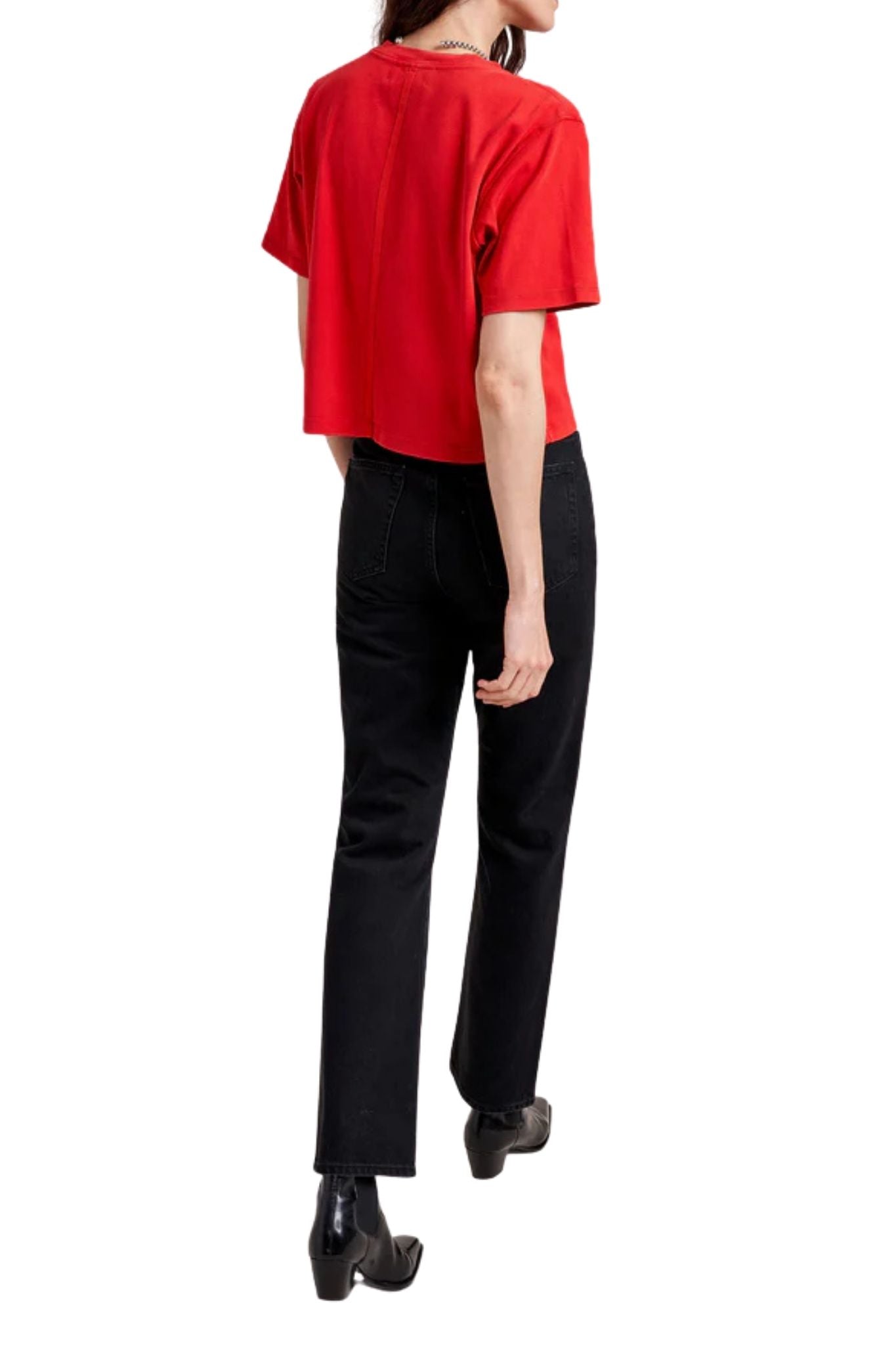 La Ligne James Tee - Vermillion