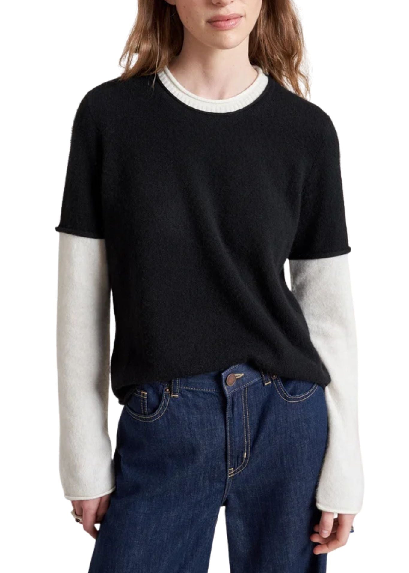 La Ligne Layered Dominick Sweater - Vermillion