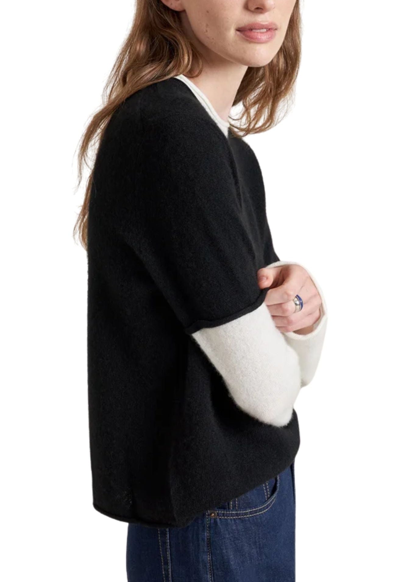 La Ligne Layered Dominick Sweater - Vermillion