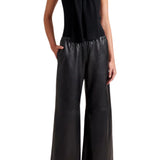 La Ligne Leather Colby Pant - Vermillion