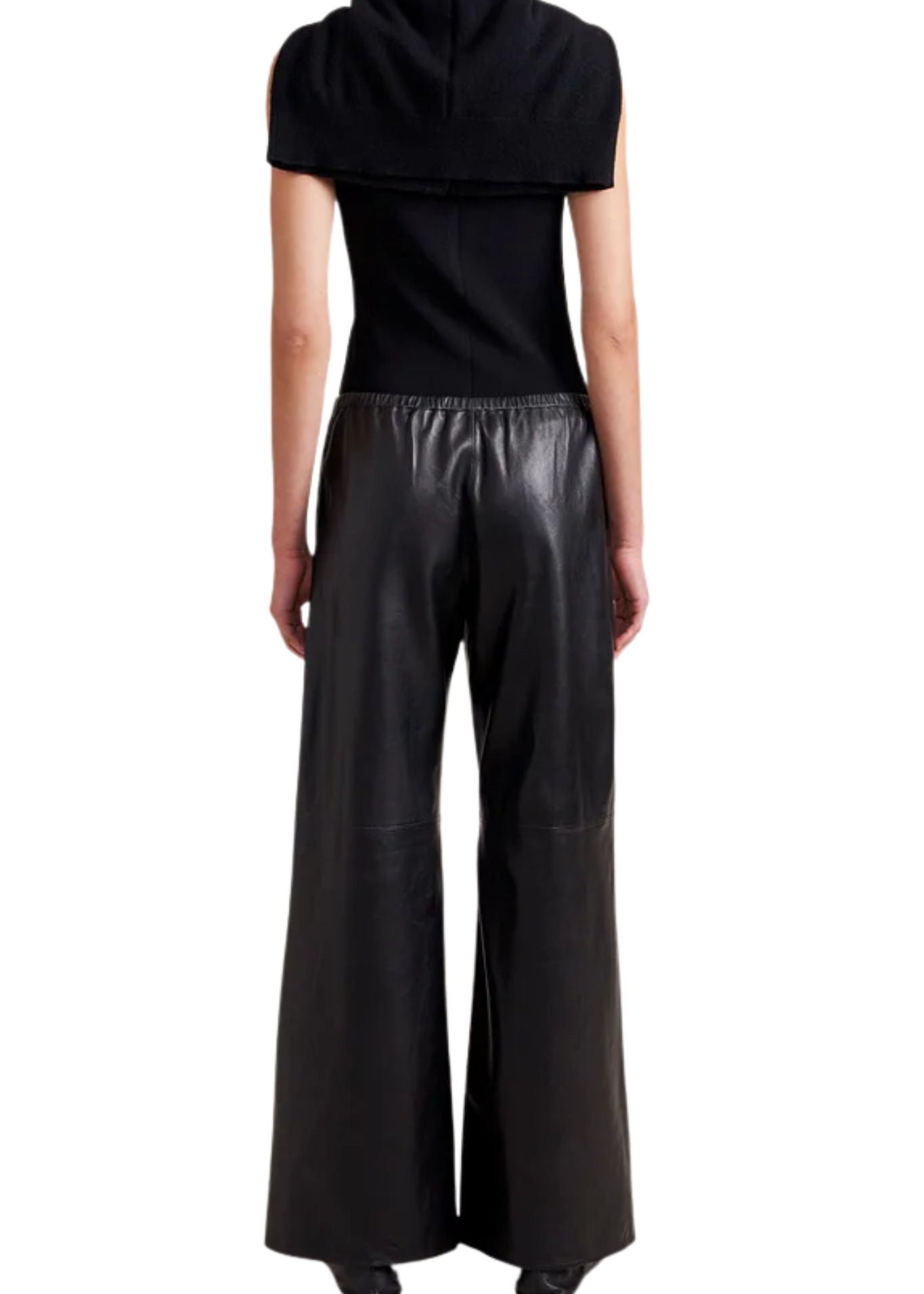 La Ligne Leather Colby Pant - Vermillion