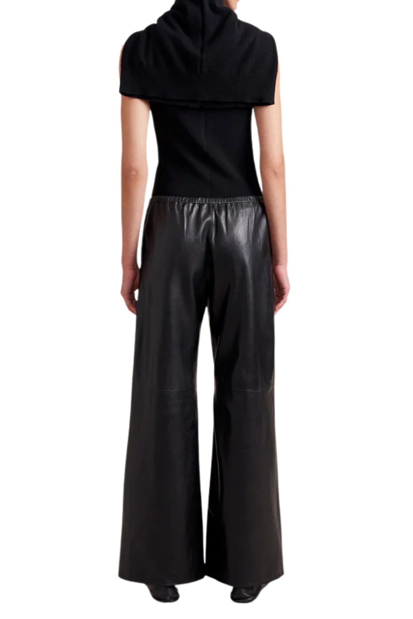 La Ligne Leather Colby Pant - Vermillion
