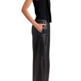 La Ligne Leather Colby Pant - Vermillion