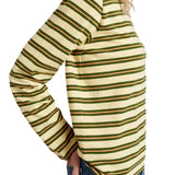 La Ligne Long Sleeve Boyfriend Tee - Vermillion