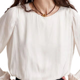 La Ligne Long Sleeve Fleur Top - Vermillion