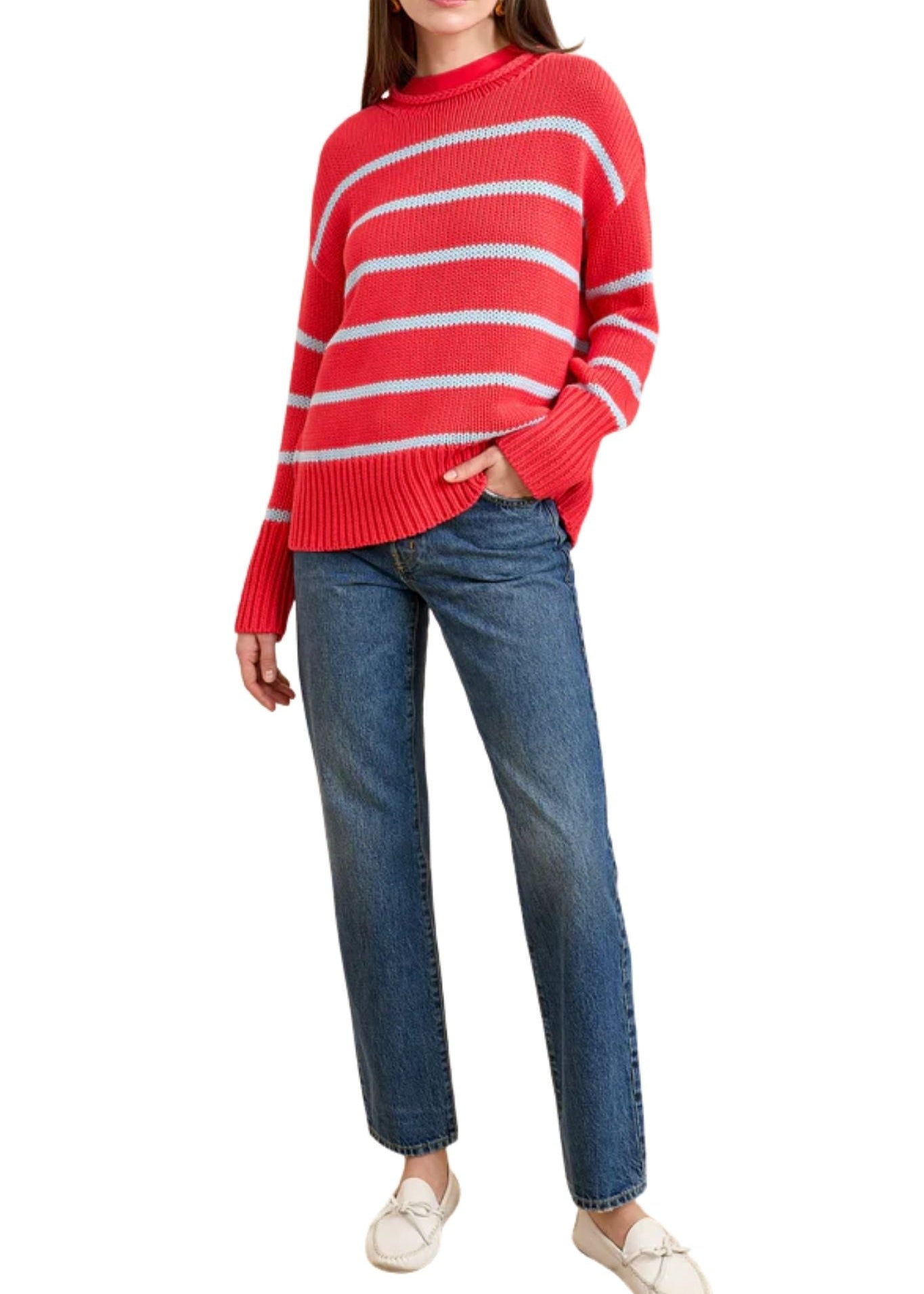 La Ligne Marina Sweater - Vermillion