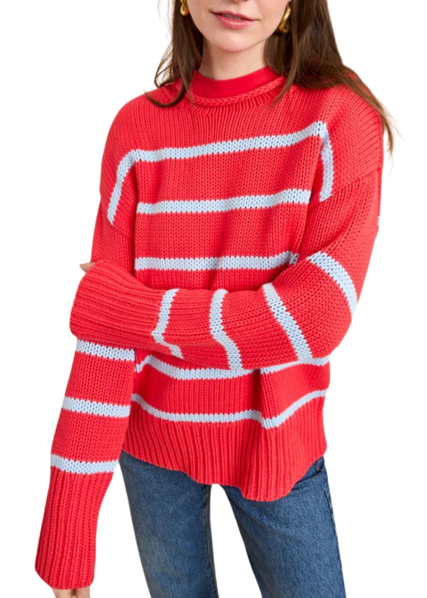La Ligne Marina Sweater - Vermillion