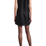 La Ligne Maxime Mini Leather Dress - Vermillion