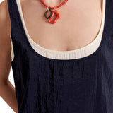 La Ligne Melodie Tank - Vermillion