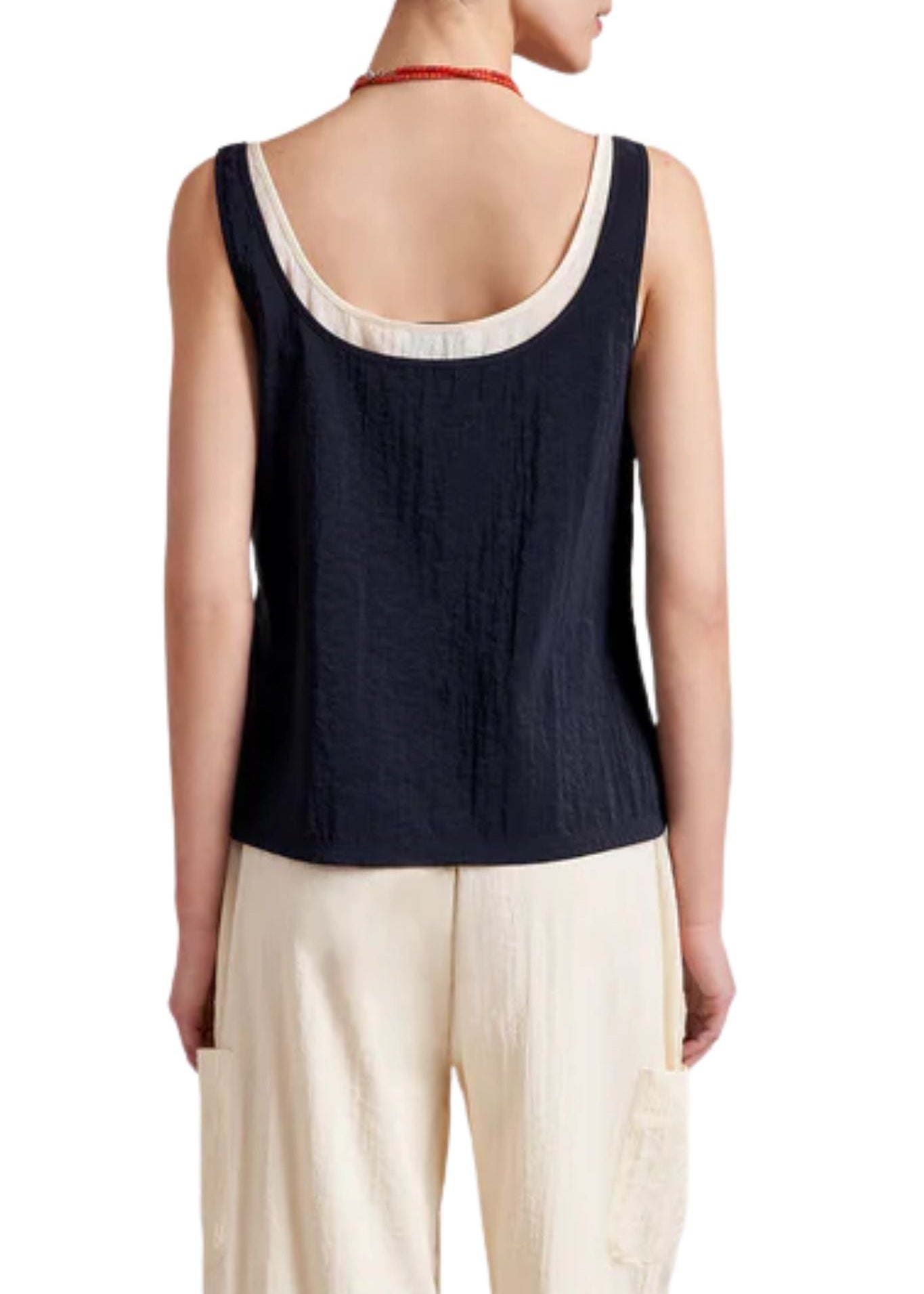 La Ligne Melodie Tank - Vermillion