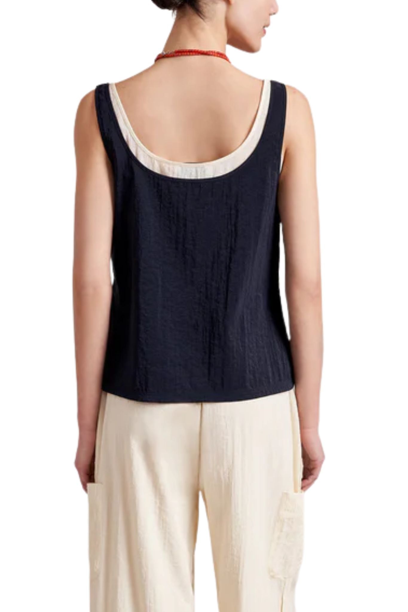La Ligne Melodie Tank - Vermillion
