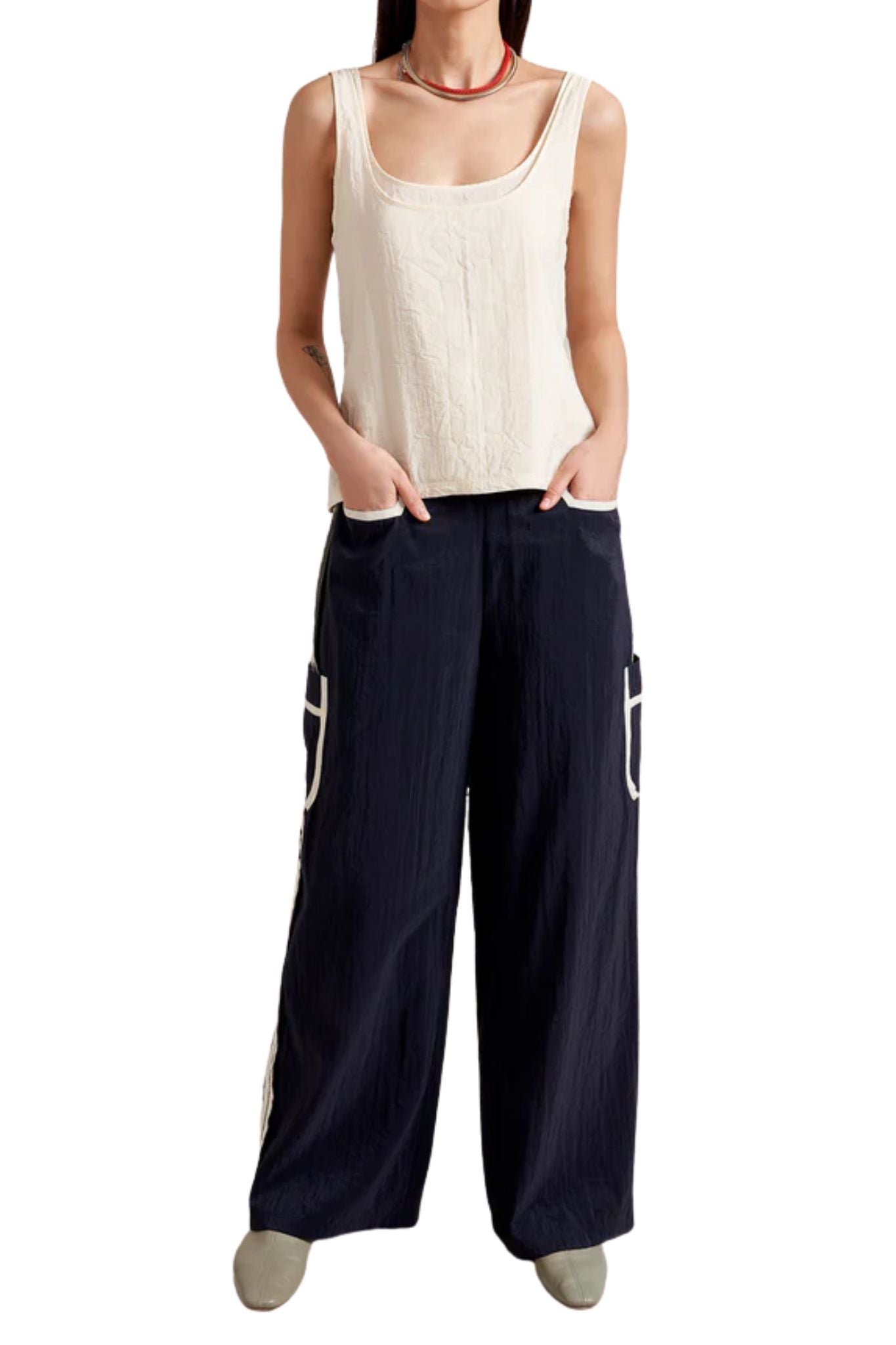La Ligne Melodie Trouser - Vermillion
