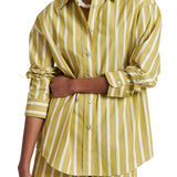 La Ligne Oversized Button Down Shirt - Vermillion
