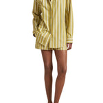 La Ligne Oversized Button Down Shirt - Vermillion