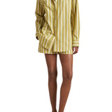 La Ligne Oversized Button Down Shirt - Vermillion