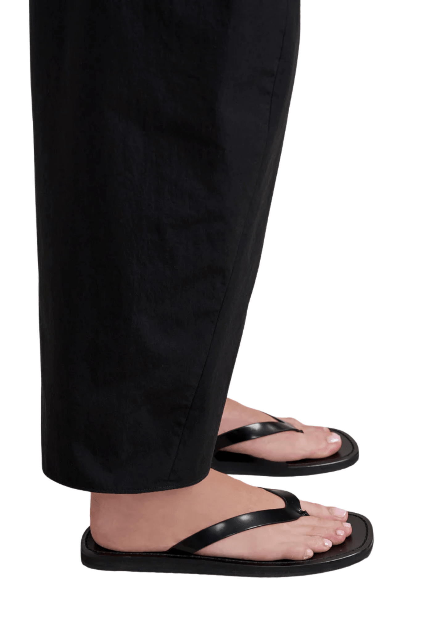 La Ligne Poplin Barrel Leg Colby - Vermillion