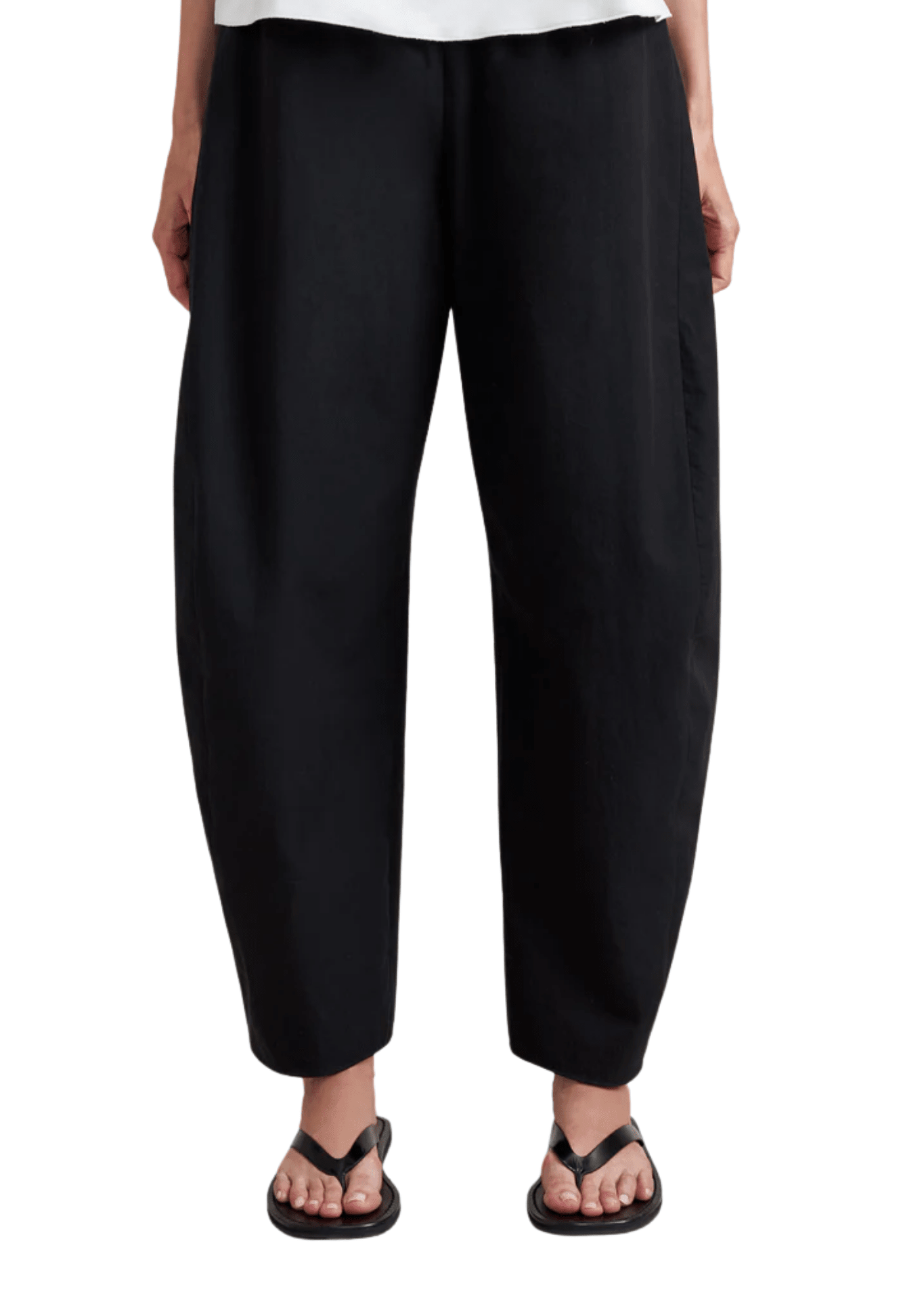 La Ligne Poplin Barrel Leg Colby - Vermillion