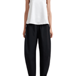 La Ligne Poplin Barrel Leg Colby - Vermillion