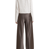 La Ligne Satin Colby Pant - Vermillion