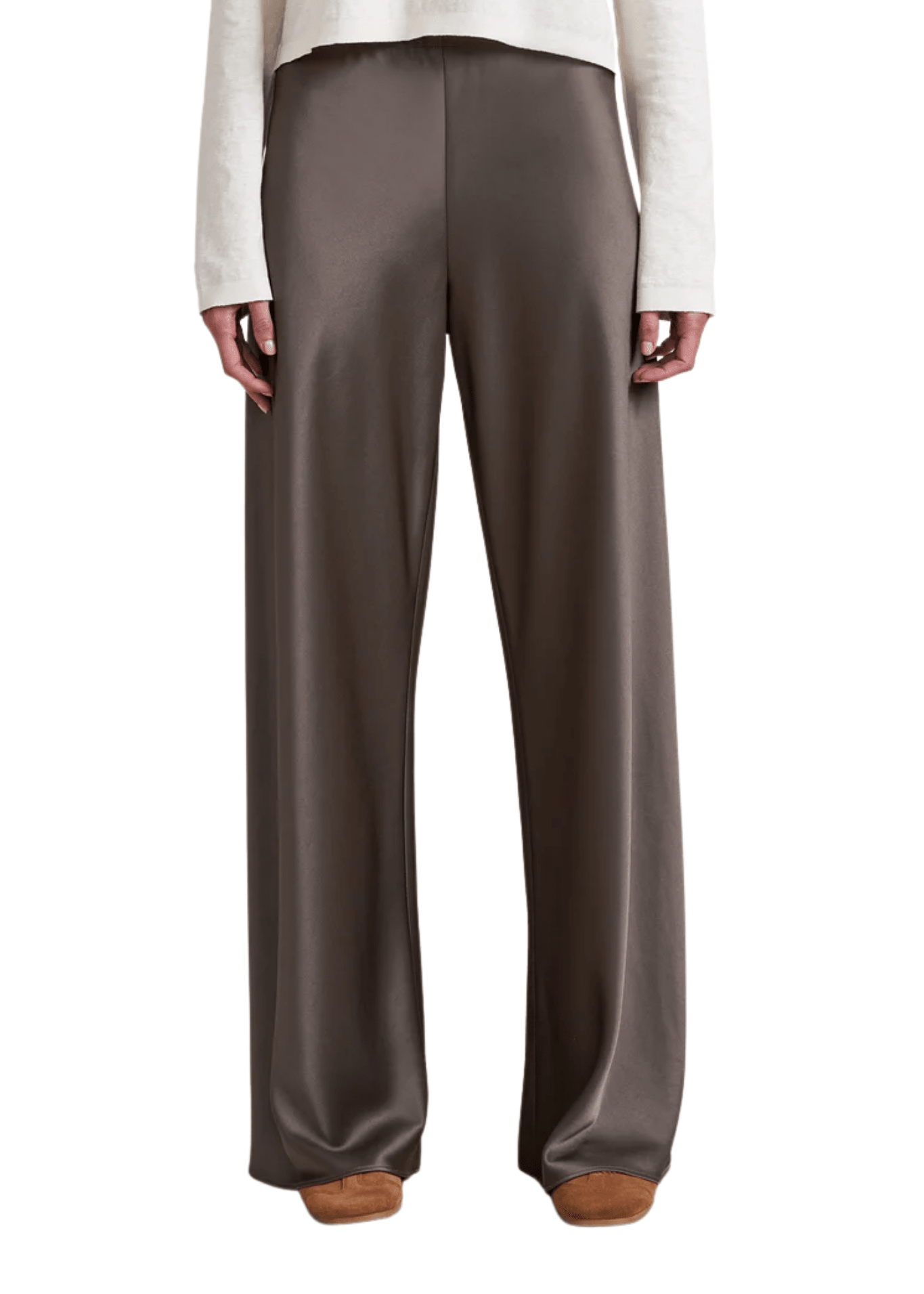 La Ligne Satin Colby Pant - Vermillion