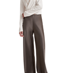 La Ligne Satin Colby Pant - Vermillion