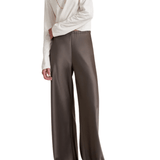 La Ligne Satin Colby Pant - Vermillion