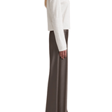 La Ligne Satin Colby Pant - Vermillion