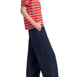 La Ligne Short Sleeve Boyfriend Tee - Vermillion