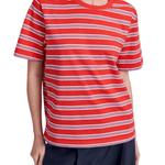 La Ligne Short Sleeve Boyfriend Tee - Vermillion
