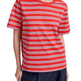 La Ligne Short Sleeve Boyfriend Tee - Vermillion