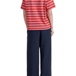 La Ligne Short Sleeve Boyfriend Tee - Vermillion