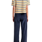 La Ligne Short Sleeve Breton Tee - Vermillion