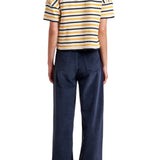 La Ligne Short Sleeve Breton Tee - Vermillion