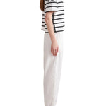 La Ligne Short Sleeve Breton Tee - Vermillion