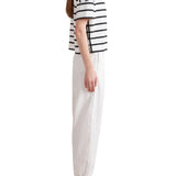 La Ligne Short Sleeve Breton Tee - Vermillion