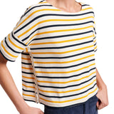 La Ligne Short Sleeve Breton Tee - Vermillion